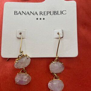 White Stone Earrings